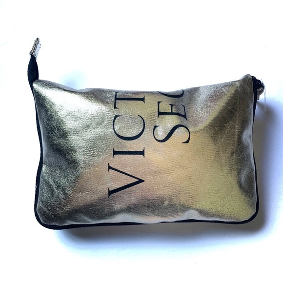 Victoria’s Secret Gold Duffel Bag Gym Bag - Picture 8 of 8